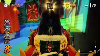 Cortex Castle GAME OVER Glitch CrashTeamRacing Nitro-Fueled Cortex Castle Wall Glitch CTRNF