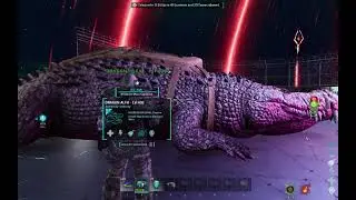 ARK Ascended - SOLO 1x Deinosuchus vs ALPHA MEGAPITHECUS