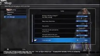 Lightning's Shop Voice Lines - DISSIDIA FINAL FANTASY NT