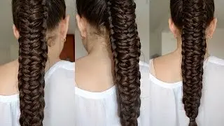Como Hacer una Cola de Pescado con Borde Trenzado ♥ Belleza sin Limites