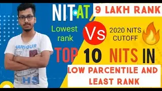 9 Nit college with low parcentile cutoff in jee main 2020 | Top Nit 2020 | College at low jee Score.
