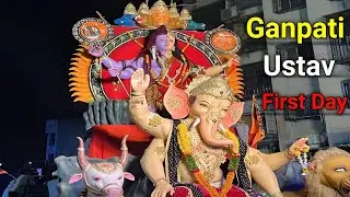 Ganpati Ustav 2023 | First day | Jivan Nimje Vlogs