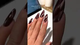 Nail Inspo 🤎 by Semilac -alles bei uns erh&auml;ltlich #nailart #cateyenails #naildesign #shorts