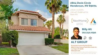 2804 Oasis Circle | Henderson, NV 89074