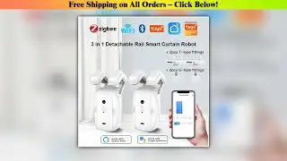 Tuya 3 in 1 Smart Curtains Motor Electric Curtain Robot WIFI Automatic Open APP Remote Control