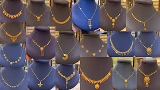 Lightweight gold necklace designs with weight and price l gold chain with locket new design...