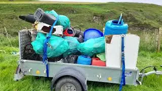 Caithness Beach Cleans team up with Pentland Canoe Club to clean Occumster beach in Caithness.