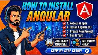 Angular Environment Setup | Step-by-Step Installation Guide  #2 | Frontend Web Development course