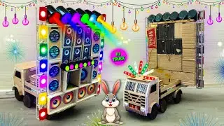 Mini dj truck loading At-Home | How to make mini dj truck | mini dj truck and sharpy light