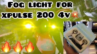 FOG LIGHT FOR XPULSE200 4v🔥💥|BEST HJG FOG LIGHT🔥| 2 in 1 FOG LIGHT| #hjg #trending #xpulse200