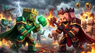 Zombie Army Vs Nether Army | Minecraft Mob Battle Animation | Episode 13