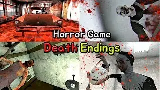Horror Game - Death Endings || Granny vs Evil Nun vs Psychopath Hunt vs Head Horse || 4가지 공포게임 배드엔딩