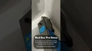 A quick tip/demo for our mud box users, showing the Mud Box Pro cutting tape square 👌 #Drywall