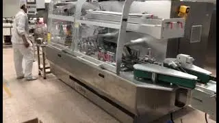 Glass ampoule bottle carton box packing production line