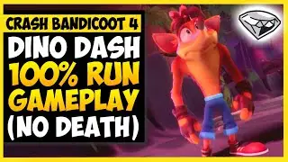 Crash Bandicoot 4 - Dino Dash 100% Walkthrough Gameplay (No Death & All Boxes)