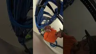 Cat6 Patch Panel terminations | Professional MDF server room | Irvine CA. #cat6 #structuredcabling