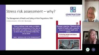 Construction Health and Wellbeing LTD - Stress Risk Assessment Lunch and Learn 10.10.22