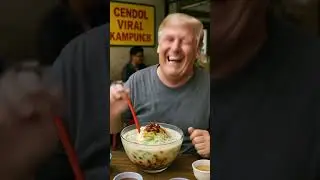 POV: Trump Eats Cendol and Accidentally Chokes on Red Beans 🍧💥😳