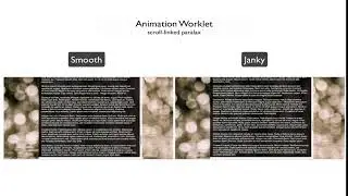 Side by Side of Scroll Linked parallax with Animation Worklet