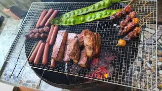 Aktiviti hujung minggu spend time bersama keluarga kecil ku.bbq saja.awal makan 👍🙏😇
