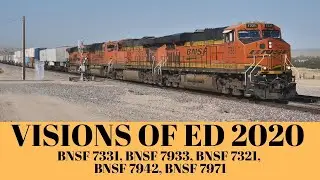Railroad Crossing BNSF Intermodal Train (5 Trains) Feat. A Monster Stack Train