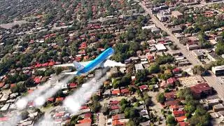 Reckless ;; very low flying plane at Miami airport // game