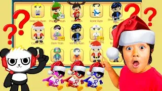 Tag with Ryan  2021 Reindeer Ryan vs Red Titan vs Combo Panda All Characters Unlocked