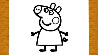 COMMENT DESSINER PEPPA PIG (PEPPA COCHON) | Dessins faciles