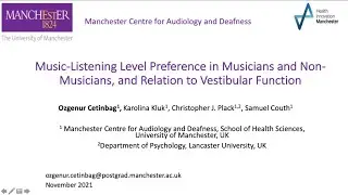 Music-Listening Level Preference in Musicians and Non-Musicians, and Relation to Vestibular Function