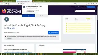 How to enable copy text option from restricted websites in  firefox