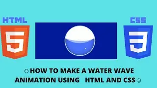 Pure Css Water Wave Loading Animation - Css Wave Effects - No Image or SVG for Wave effects