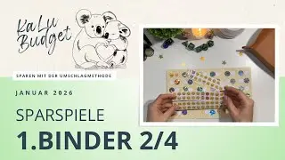Sparspiele im Binder 1 | 01/26 - 2/4 | Budget 90 EUR | Wenn ein Spiel schöner als das andere ist🥰