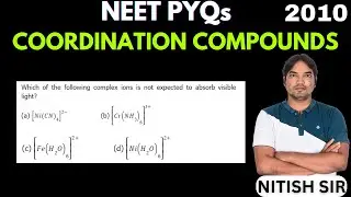 Which of the following complex ions is not expected to absorb visible light   | NEET PYQs  |