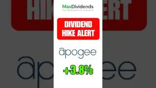 🚨 Apogee Dividend Increase 3.8% | 14-Year Streak