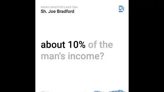 Is it true that the mahr on average tends to be about 10% of the man's income?