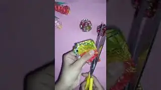 Easy flower with waste candy wrapper😱 #shorts #ytshorts #bestoutofwaste  #artandcraftwithtanya