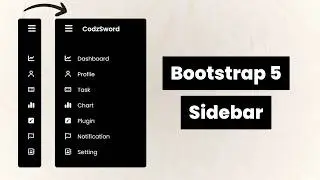 Sidebar Menu Using Bootstrap 5 | Bootstrap Sidebar