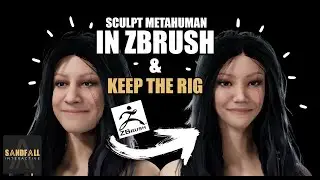 Metahuman to Zbrush without breaking the rig: Sandfall Tuts