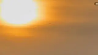April 6th 2025 0637 UFO ascending black orb with associated go fast objects. Original raw footage.