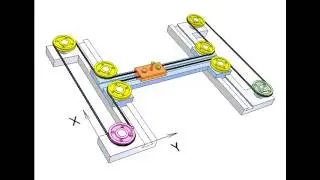 Controlling two linear motions of an object 1a