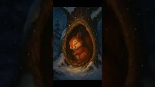 The Squirrel Hid in Her Hollow from the Cold - North Dakota Fairytales
