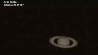 Saturn Through Celestron 9.25 inch Schmidt Cassegrain Telescope