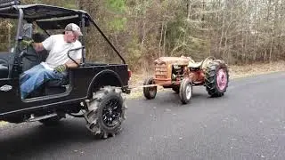 Using the Roxor to free up a tractor brake and clutch!