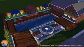 Custom Zen Garden Pool + Spa