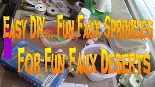 Another Fun DIY.... Faux Sprinkles  For Faux Cakes!!!