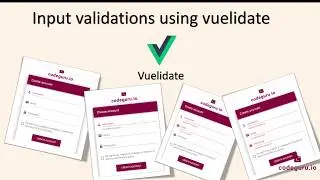 Input validations using vuelidate