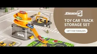 Saichotoy Toy Car Track Storage Set