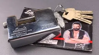 [990] Indian Armored Padlock Picked (Link Locks HT-93)
