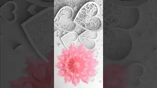 DIY Valentine's 🩷 Heart Snowflake Winter Paper Craft ideas #cristmasdecor
