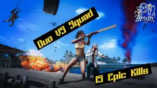 PUBG MOBILE : Duo VS Squad 15 kills Epic Gameplay | Obstinate Gamer